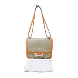 エルメス HERMES コンスタンス3 ベージュ・オレンジ　シルバー金具 スイフト・ドブリス レディース ショルダーバッグ