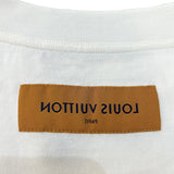 ルイ・ヴィトン LOUIS VUITTON プリンテッドコットンTシャツ　LVロゴグラフィック　Tシャツ　23AW 1ABXR5 ホワイト/ブラック コットン メンズ 半袖Ｔシャツ