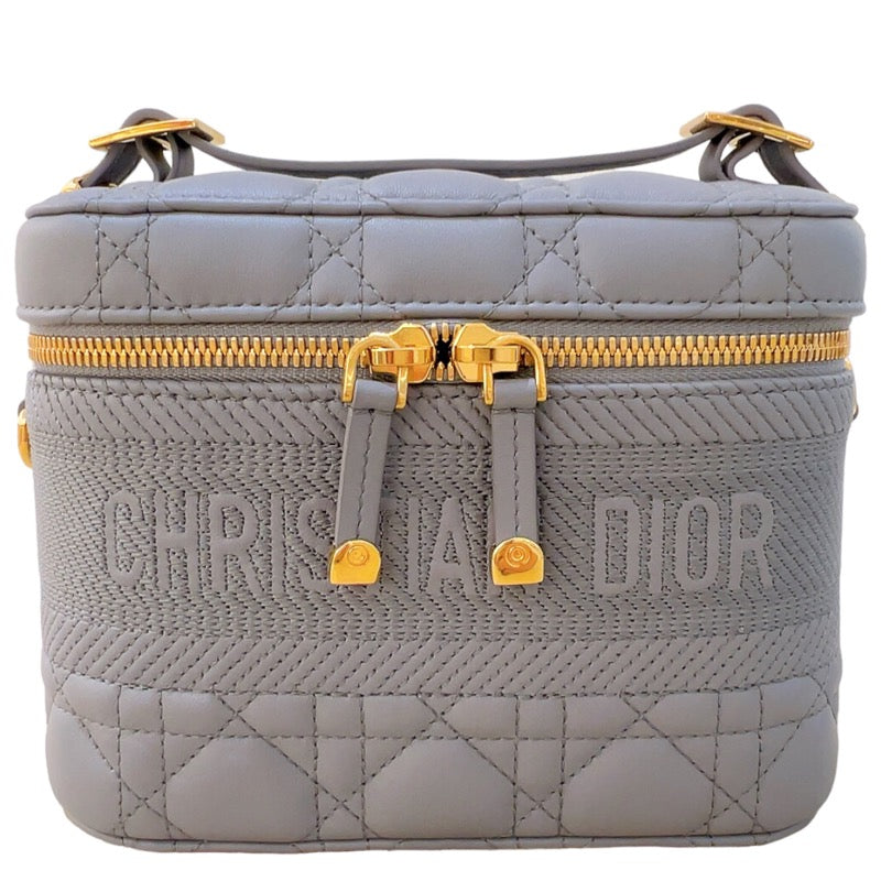 クリスチャン・ディオール Christian Dior DIOR TRAVEL ヴァニティ スモール S5488UNTR＿M41G ストーングレー ラム レディース ハンドバッグ