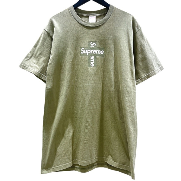 シュプリーム SUPREME Cross Box Logo プリントTシャツ コットン メンズ 半袖Ｔシャツ