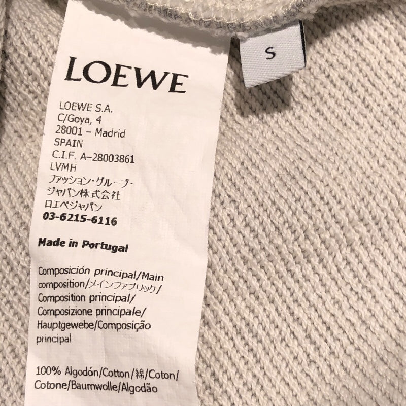 ロエベ LOEWE アナグラムロゴクロップドスウェットシャツ サイズS 本体コットン100% リブ部 羊毛94% ポリアミド5% エラスタン1% レディース スウェット