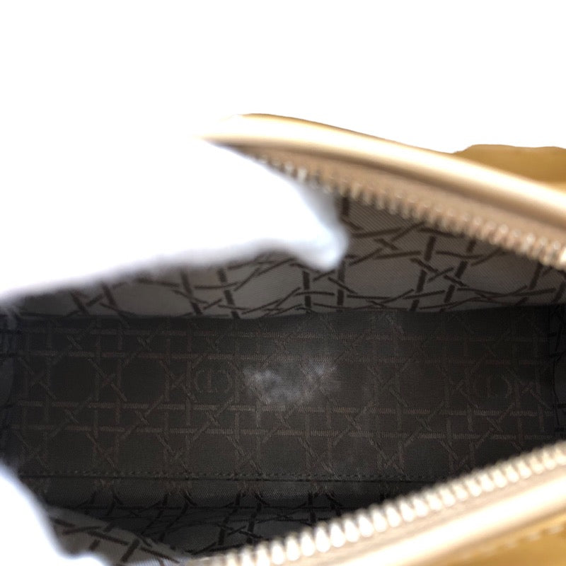 クリスチャン・ディオール Christian Dior レディ ディオール ミディアム ベージュ シルバー金具 エナメル レディース ハンド |  中古ブランドリユースショップ OKURA(おお蔵)