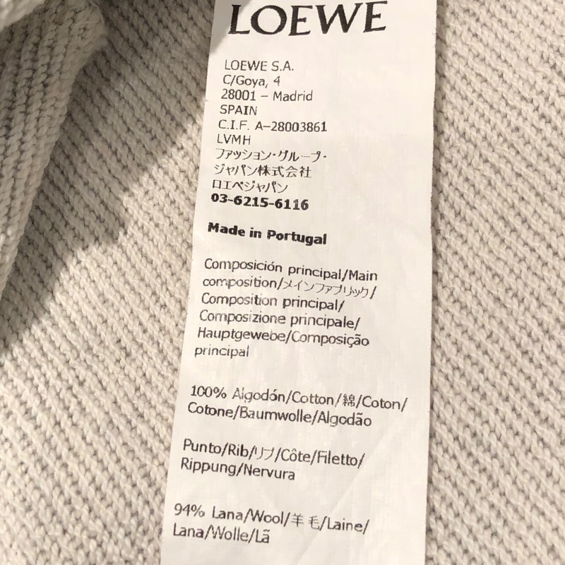 ロエベ LOEWE アナグラムロゴクロップドスウェットシャツ サイズS S359Y24X13 コットン コットン100% 他:羊毛94% ポリミアド5% エラスタン1% レディース スウェット