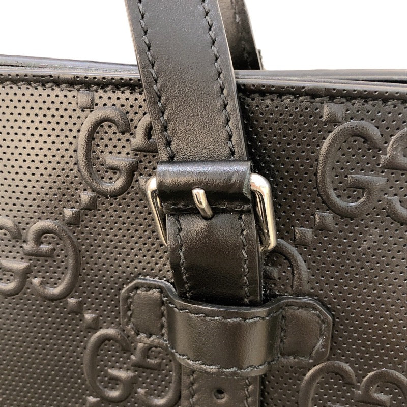 グッチ GUCCI GGエンボストートバッグ 625774 ブラック シルバー金具 GGエンボス メンズ トートバッグ |  中古ブランドリユースショップ OKURA(おお蔵)