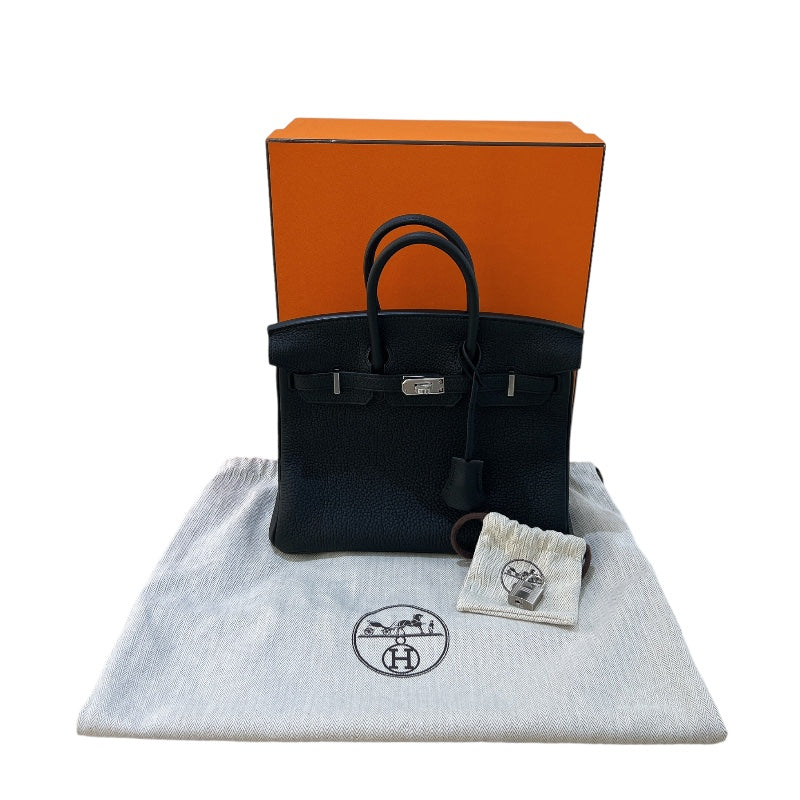 エルメス HERMES バーキン25 W刻 (2024年製) ブラック シルバー金具 トゴ レディース ハンドバッグ