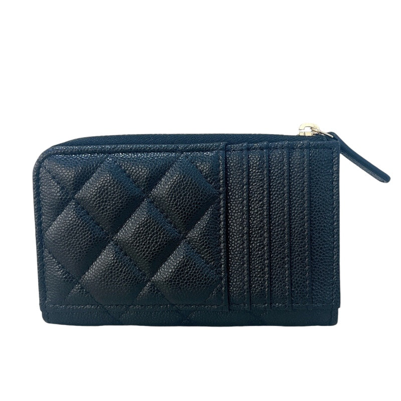 シャネル CHANEL クラシック ジップ カードケース AP3179 ブラック ゴールド金具 キャビアスキン/GD金具 レディース カード |  中古ブランドリユースショップ OKURA(おお蔵)