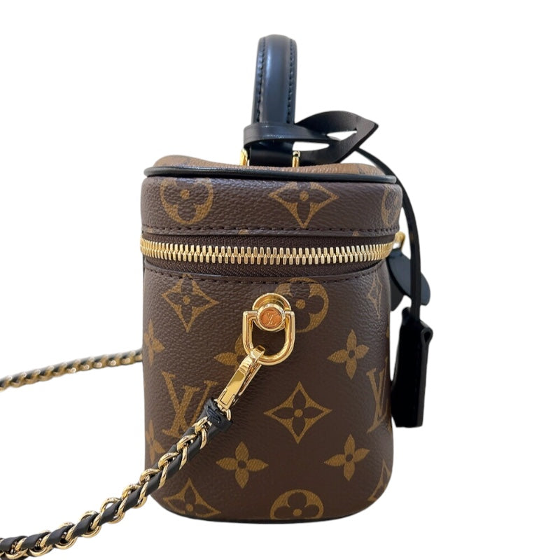 ルイ・ヴィトン LOUIS VUITTON ヴァニティNV PM M45165 ブラウン　ゴールド金具 モノグラム リバース レディース ハンドバッグ