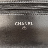 シャネル CHANEL マトラッセ チェーンウォレット A33814 ブラック　シルバー金具 ラムスキン レディース ショルダーバッグ