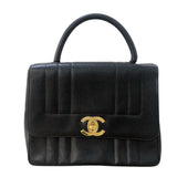 シャネル CHANEL マドモアゼルトップハンドル キャビア/GD金具 レディース ハンドバッグ