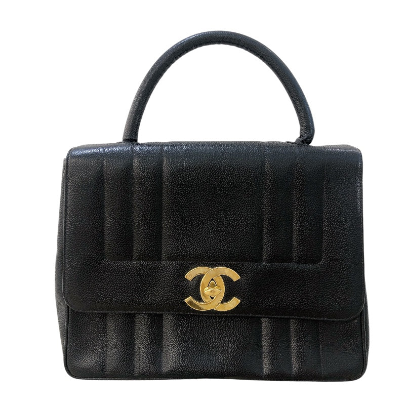 シャネル CHANEL マドモアゼルトップハンドル キャビア/GD金具 レディース ハンドバッグ