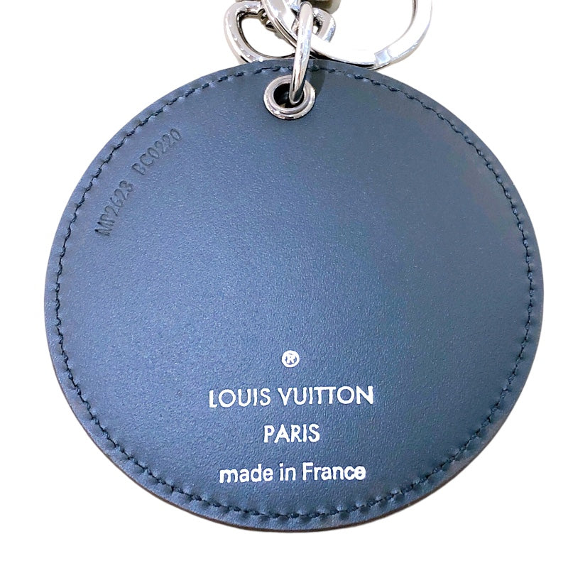 ルイ・ヴィトン LOUIS VUITTON ポルトクレ・イリュストレ MP2623 ブラウン/ブルー モノグラム・タフタ―ジュ ユニセックス キーホルダー