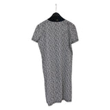 エルメス HERMES シェーヌダンクル柄Tシャツワンピース ネイビー コットン レディース ワンピース