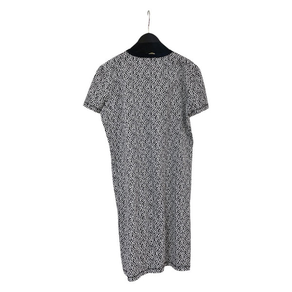 エルメス HERMES シェーヌダンクル柄Tシャツワンピース ネイビー コットン レディース ワンピース