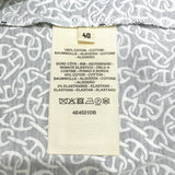 エルメス HERMES シェーヌダンクル柄Tシャツワンピース ネイビー コットン レディース ワンピース