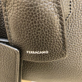 サルヴァトーレ・フェラガモ Salvatore Ferragamo フラップトートバッグ 241462 ブラック レザー メンズ トートバッグ