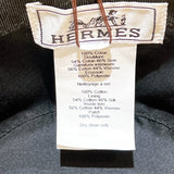 エルメス HERMES フレッド・パンクH バケットハット H242073N ブラック コットン ユニセックス その他ファッション雑貨