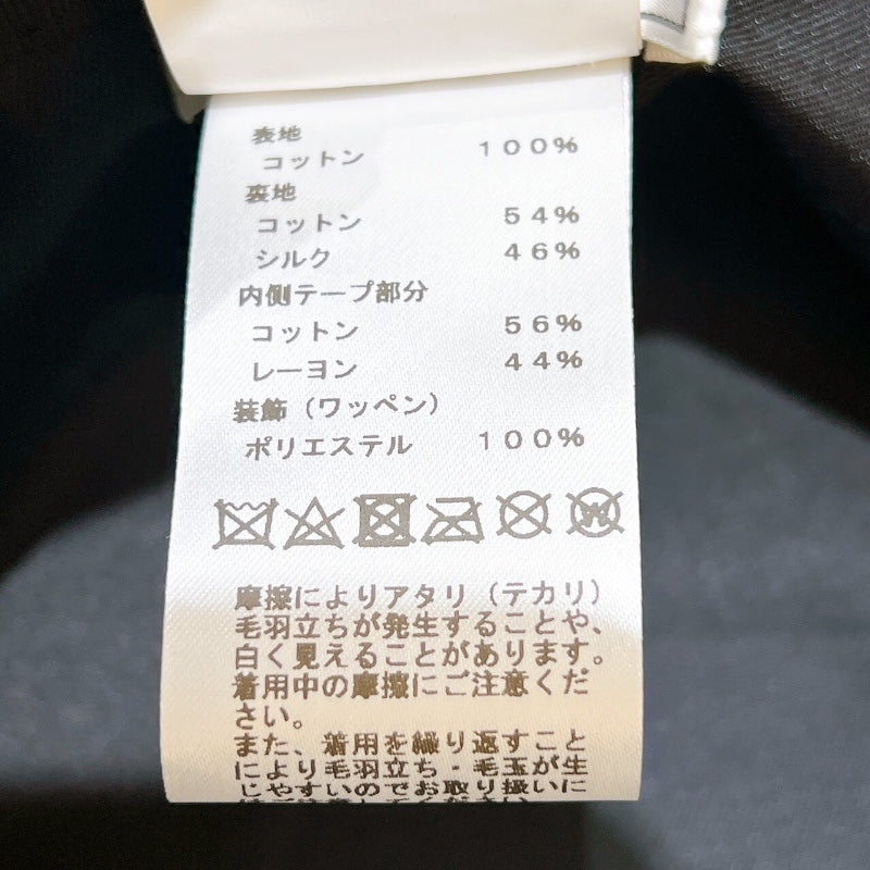 エルメス HERMES フレッド・パンクH バケットハット H242073N ブラック コットン ユニセックス その他ファッション雑貨