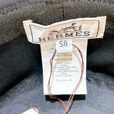 エルメス HERMES フレッド・パンクH バケットハット H242073N ブラック コットン ユニセックス その他ファッション雑貨