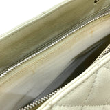 シャネル CHANEL GST チェーントートバッグ A50995 12番台 アイボリー シルバー金具 キャビアスキン レディース トートバッグ