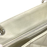 シャネル CHANEL GST チェーントートバッグ A50995 12番台 アイボリー シルバー金具 キャビアスキン レディース トートバッグ