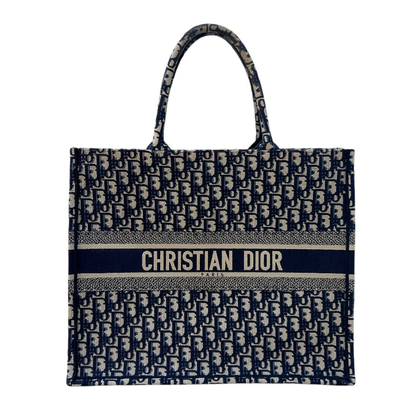 クリスチャン・ディオール Christian Dior ブックトートラージ オブリークキャンバス レディース トートバッグ