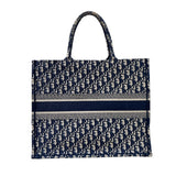 クリスチャン・ディオール Christian Dior ブックトートラージ オブリークキャンバス レディース トートバッグ