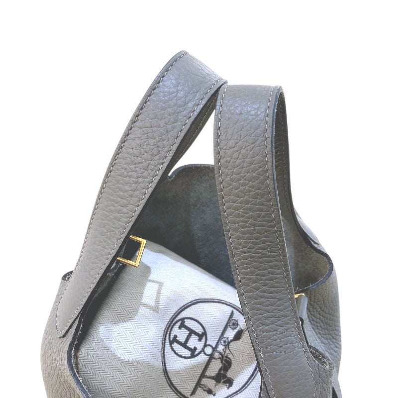 エルメス HERMES ピコタンロックPM U刻 グリメイヤー ゴールド金具 トリヨン レディース ハンドバッグ
