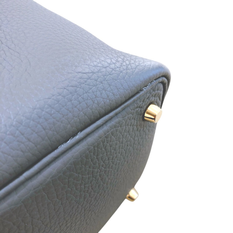 エルメス HERMES ピコタンロックPM U刻 グリメイヤー ゴールド金具 トリヨン レディース ハンドバッグ