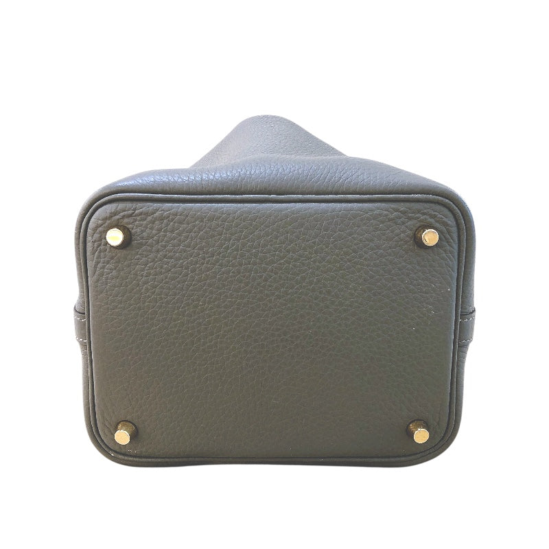 エルメス HERMES ピコタンロックPM U刻 グリメイヤー ゴールド金具 トリヨン レディース ハンドバッグ