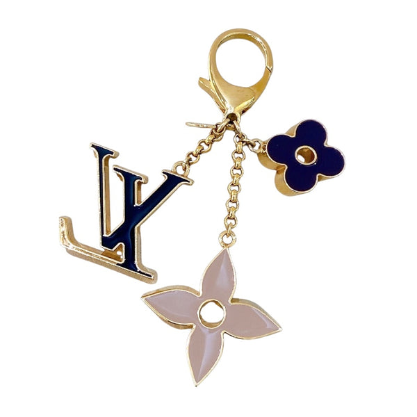 ルイ・ヴィトン LOUIS VUITTON バッグチャーム フルール ドゥ モノグラム メタル/GP アクセサリー
