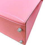 エルメス HERMES ケリー28 外縫い Y刻 ローズコンフェッティ シルバー金具 エプソン レディース ハンドバッグ