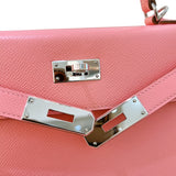 エルメス HERMES ケリー28 外縫い Y刻 ローズコンフェッティ シルバー金具 エプソン レディース ハンドバッグ