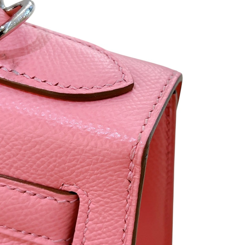 エルメス HERMES ケリー28 外縫い Y刻 ローズコンフェッティ シルバー金具 エプソン レディース ハンドバッグ