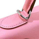 エルメス HERMES ケリー28 外縫い Y刻 ローズコンフェッティ シルバー金具 エプソン レディース ハンドバッグ