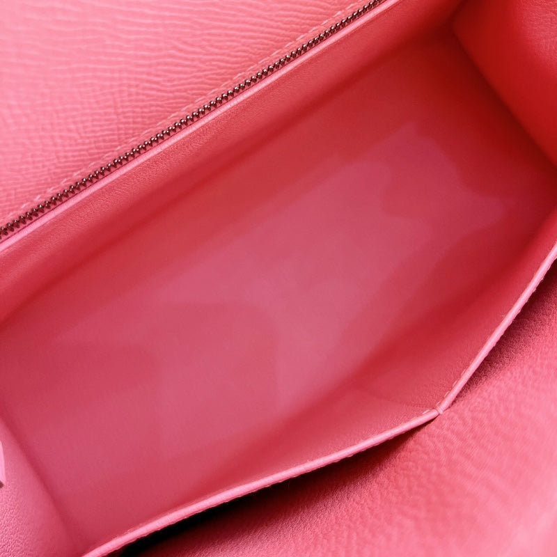 エルメス HERMES ケリー28 外縫い Y刻 ローズコンフェッティ シルバー金具 エプソン レディース ハンドバッグ