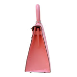 エルメス HERMES ケリー28 外縫い Y刻 ローズコンフェッティ シルバー金具 エプソン レディース ハンドバッグ