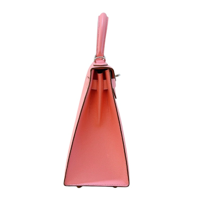 エルメス HERMES ケリー28 外縫い Y刻 ローズコンフェッティ シルバー金具 エプソン レディース ハンドバッグ