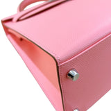 エルメス HERMES ケリー28 外縫い Y刻 ローズコンフェッティ シルバー金具 エプソン レディース ハンドバッグ