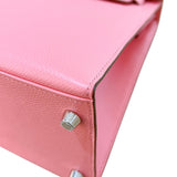 エルメス HERMES ケリー28 外縫い Y刻 ローズコンフェッティ シルバー金具 エプソン レディース ハンドバッグ