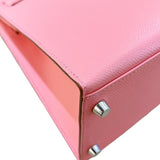 エルメス HERMES ケリー28 外縫い Y刻 ローズコンフェッティ シルバー金具 エプソン レディース ハンドバッグ