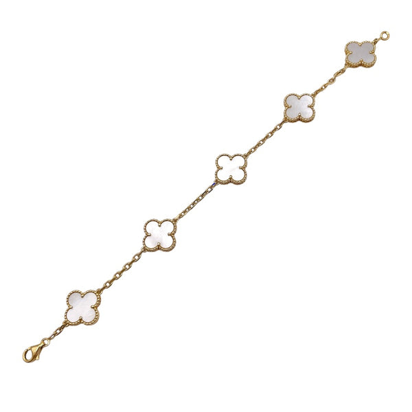 ヴァンクリーフ＆アーペル Van Cleef & Arpels ヴィンテージアルハンブラ　5Pブレス K18イエローゴールド ジュエリー
