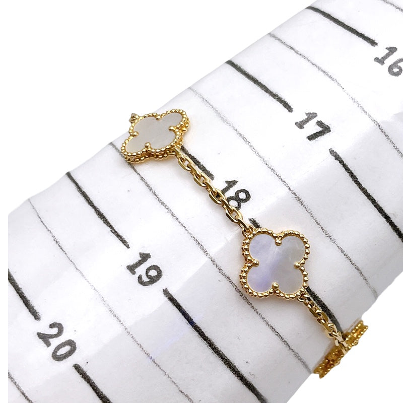 ヴァンクリーフ＆アーペル Van Cleef & Arpels ヴィンテージアルハンブラ　5Pブレス K18イエローゴールド ジュエリー