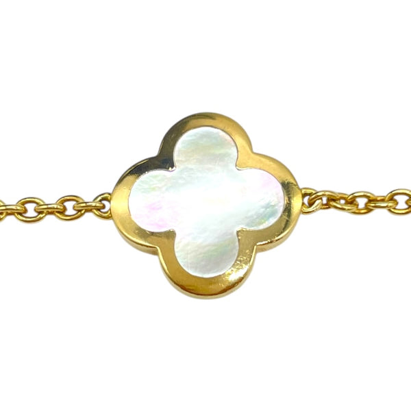 ヴァンクリーフ＆アーペル Van Cleef & Arpels ピュアアルハンブラ ブレス 4Pモチーフ MOP 750YG/マザーオブパール ジュエリー
