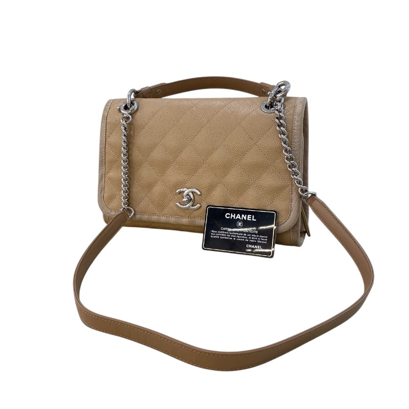 シャネル CHANEL ココマーク2WAYハンドバッグ キャビア/キャンバス レディース ハンドバッグ