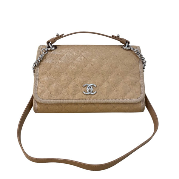 シャネル CHANEL ココマーク2WAYハンドバッグ キャビア/キャンバス レディース ハンドバッグ