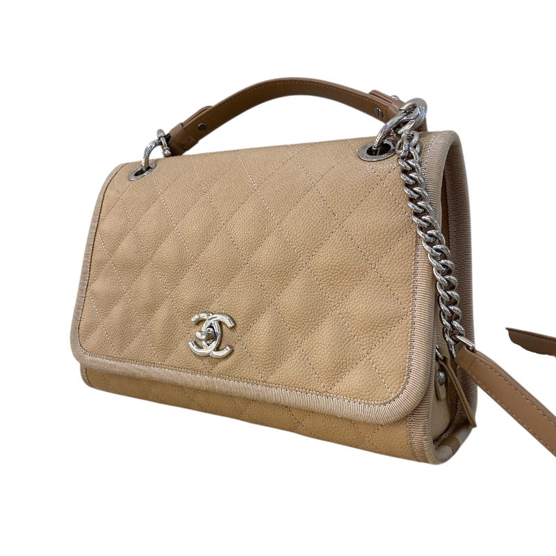 シャネル CHANEL ココマーク2WAYハンドバッグ キャビア/キャンバス レディース ハンドバッグ