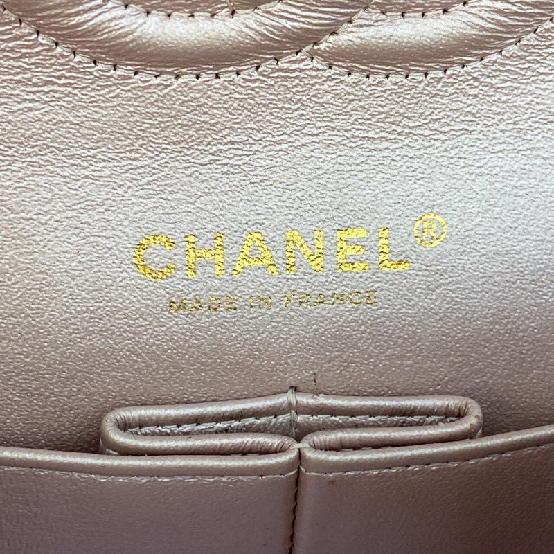 シャネル CHANEL マトラッセ A01112 メタリックピンク ゴールド金具 カーフ レディース ショルダーバッグ