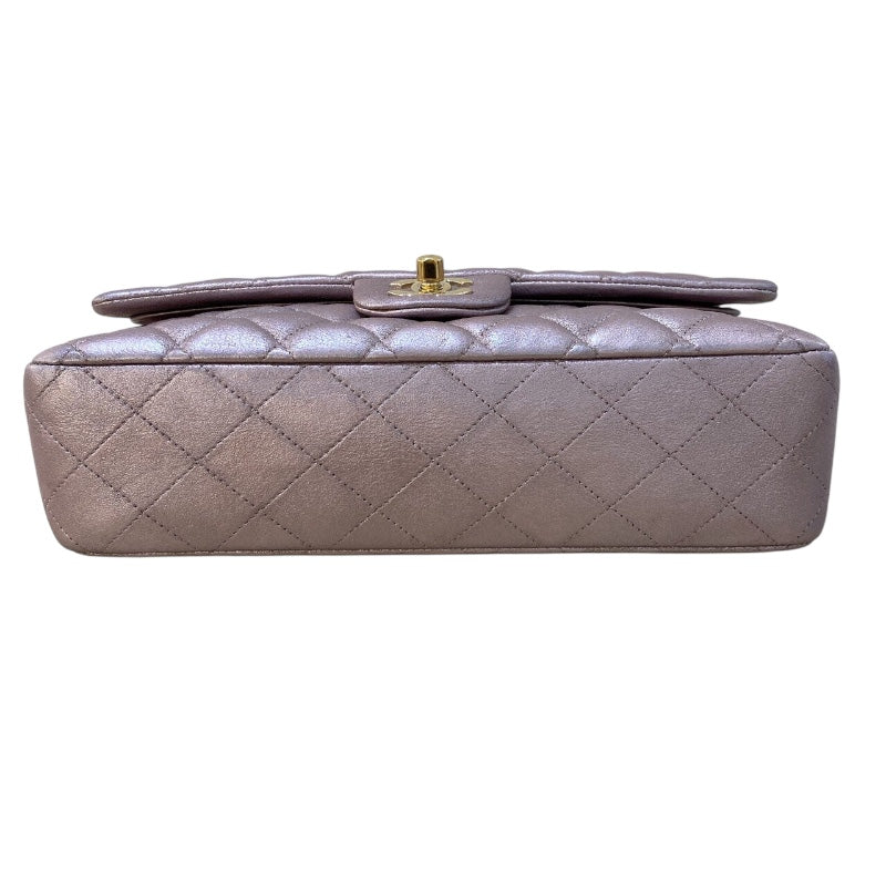シャネル CHANEL マトラッセ A01112 メタリックピンク ゴールド金具 カーフ レディース ショルダーバッグ