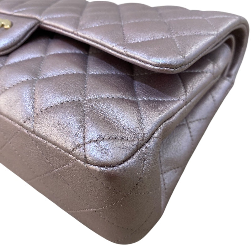 シャネル CHANEL マトラッセ A01112 メタリックピンク ゴールド金具 カーフ レディース ショルダーバッグ