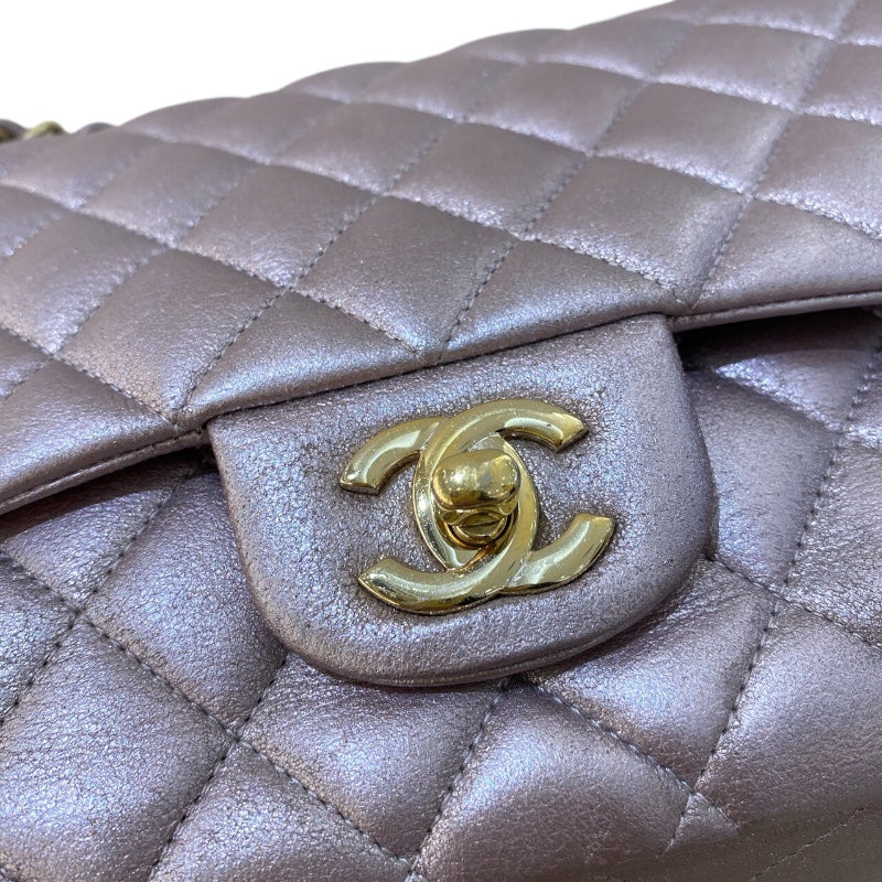 シャネル CHANEL マトラッセ A01112 メタリックピンク ゴールド金具 カーフ レディース ショルダーバッグ